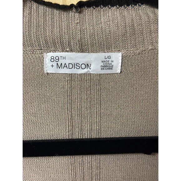 89th and Madison Sweater Womens Large Open Cardigan Soft New - Picture 11 of 16